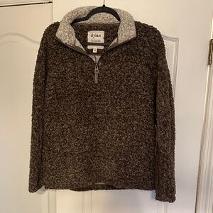 Dylan Chocolate Fleece Quarter-Zip